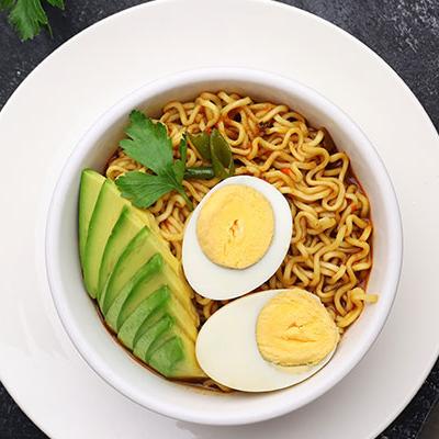 Noodles With Egg Avocado