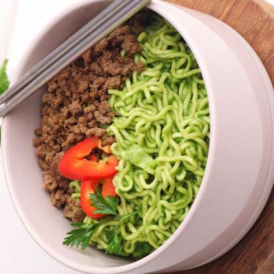 Spinach Pesto Noodles
